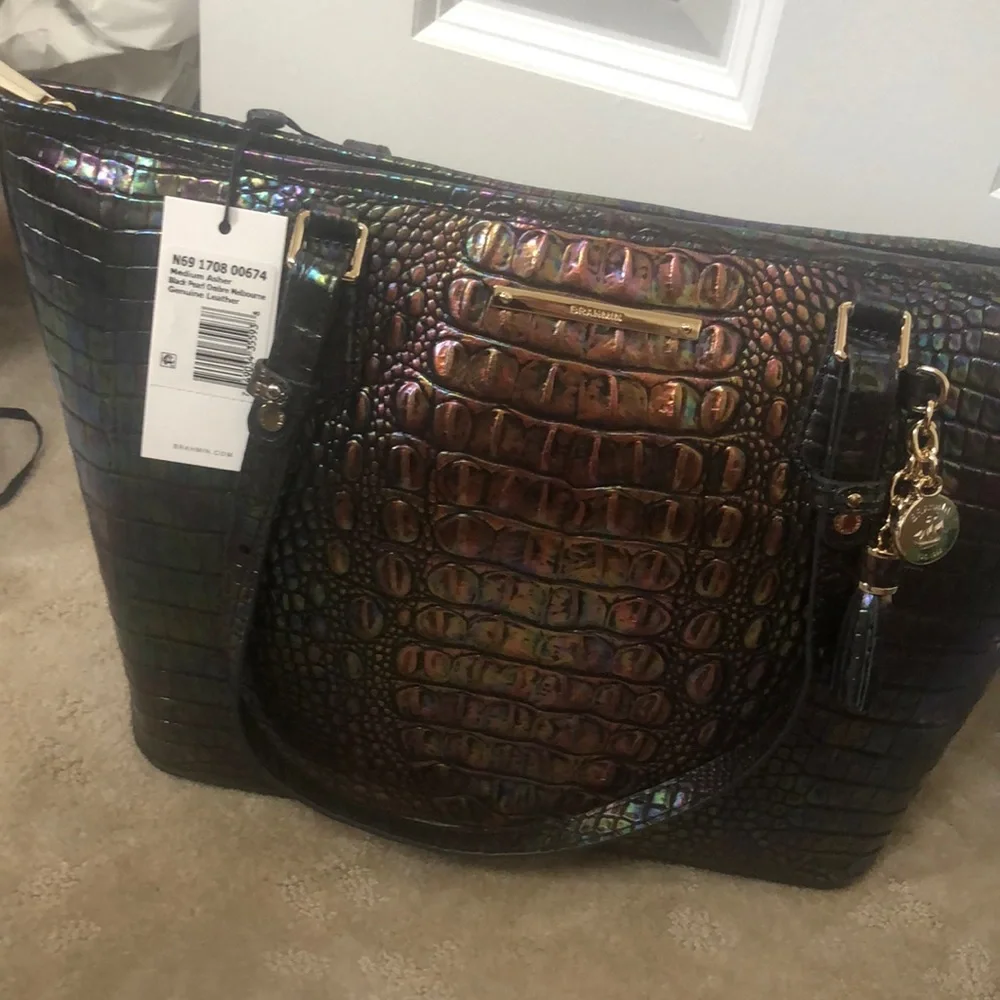Brahmin original black pearl medium asher NWT - Picture 1 of 2
